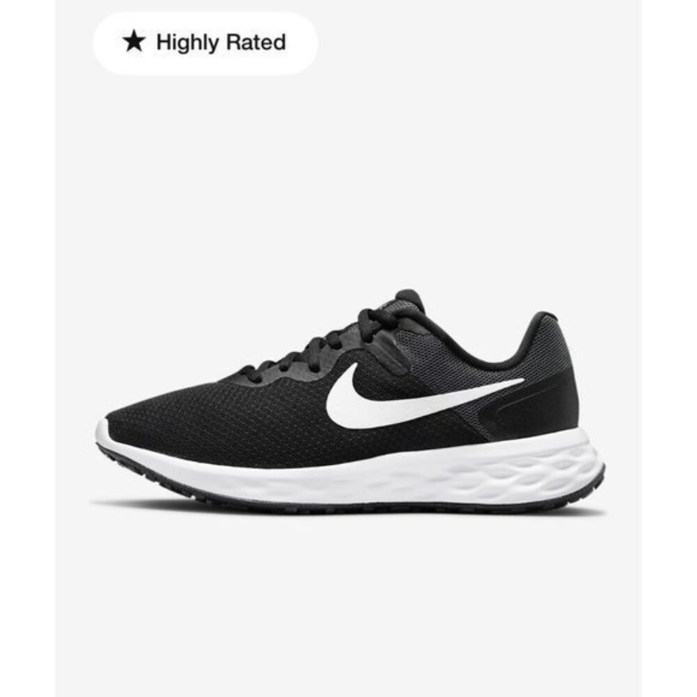 NEW Nike Revolution 6 Next Nature BLACK Women's Road Running Shoes Size 12